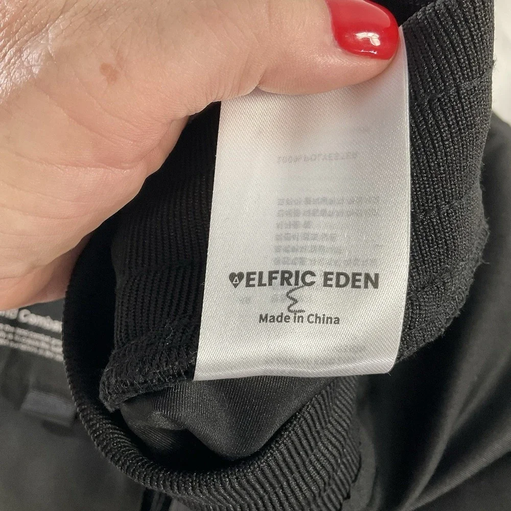 Aelfric Eden Land Combat Group Pants Mens Black Cargo Jogger Straps - Size L 337